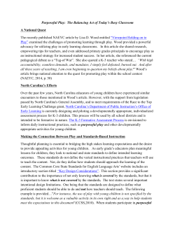 Purposeful Play - K-3 Formative Assessment Wiki