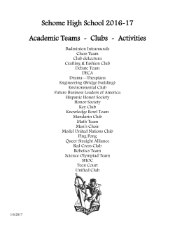 Student Clubs &ndash; Sehome High School