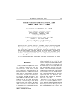 study - Studia Psychologica