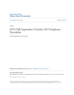 DOCTalk September/October 2013 Employee