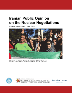 Iranian Public Opinion on the Nuclear Negotiations