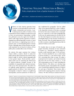 Targeting Violence Reduction in Brazil