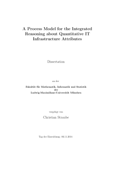 A Process Model for the Integrated Reasoning about Quantitative IT