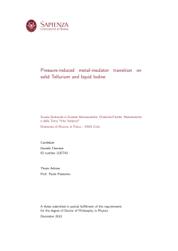 Pressure-induced metal-insulator transition on solid Tellurium and