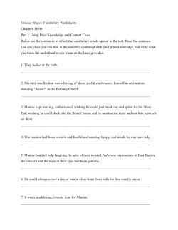 Maniac Magee Vocabulary Worksheets Chapters 38