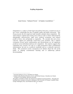 Profiling Originalism