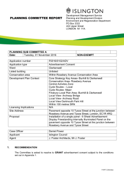 Pavement opposite 10 Tysoe Street at the