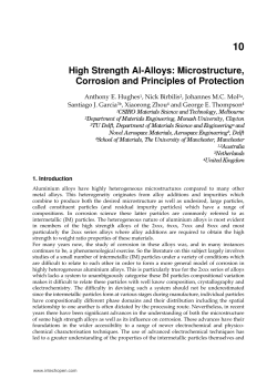 High Strength Al-Alloys: Microstructure, Corrosion and