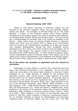 american Reading list