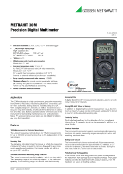 METRAHIT 30M Precision Digital Multimeter
