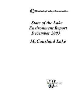 McCausland Lake - Mississippi Valley Conservation Authority