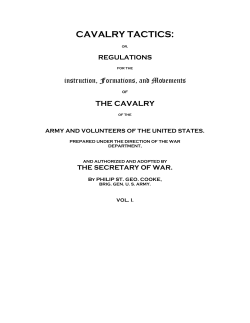 cavalry tactics - 2nd NC Mounted Infantry