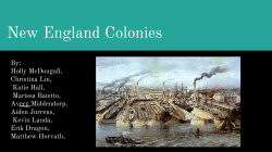 New England Colonies