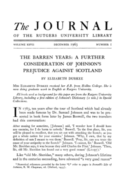 The JOURNAL - Rutgers University