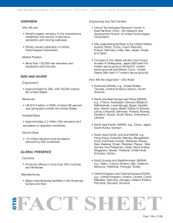 Otis Fact Sheet 2009.indd