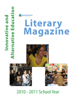 In n o vative an d A ltern ative Ed u catio n 2010