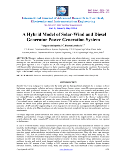 A Hybrid Model of Solar-Wind and Diesel Generator Power