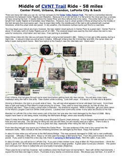 Middle of CVNT Trail Ride - 58 miles