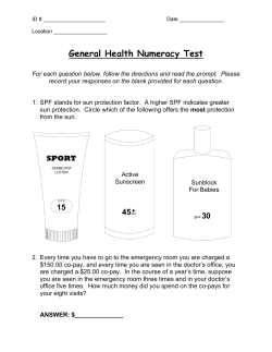 General Health Numeracy Test