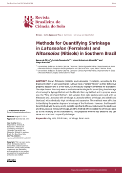 See Article - Sociedade Brasileira de Ci&ecirc;ncia do Solo
