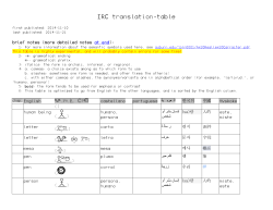 IRC translation-table