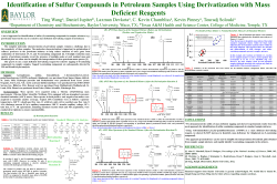 Identification of Sulfur Compounds in Petroleum Samples Using