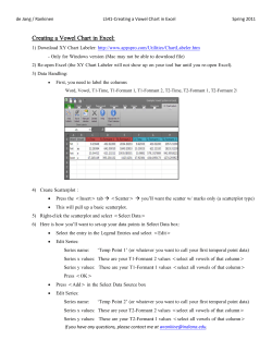 Creating a vowel system in Excel