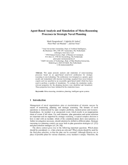 Agent-Based Analysis and Simulation of Meta