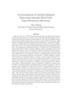 An Investigation of Clathrin-Mediated Endocytosis through Three