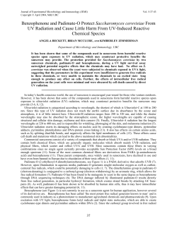 Photoprotective effects of sunscreens in cosmetics on sunburn a