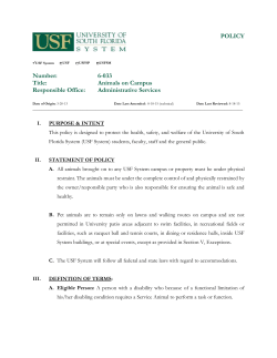 Policy 6-033 - Regulations and Policies