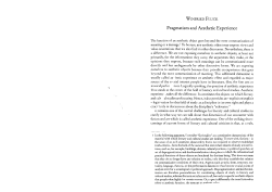 Pragmatism and Aesthetic Experience.