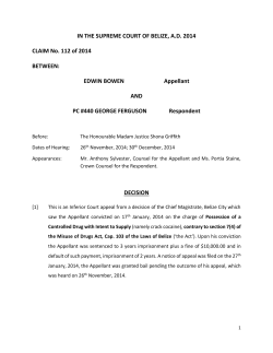 Edwin Bowen v PC #440 George Ferguson