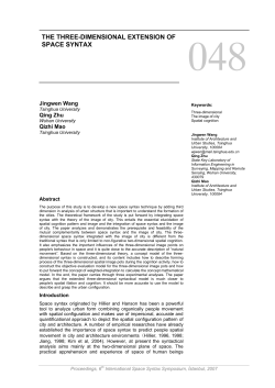 the three-dimensional extension of space syntax