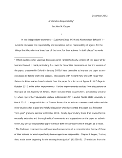 Aristotelian Responsibility