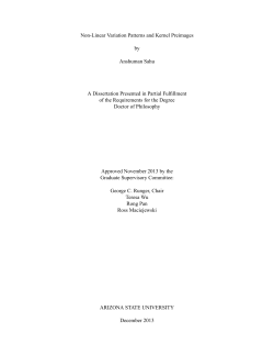 Non-Linear Variation Patterns and Kernel Preimages by Anshuman
