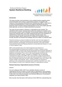 System Resilience Building