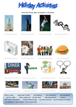 Write the activity which corresponds to the picture