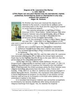 1 Degree of St. Lawrence the Martyr c. 225&ndash;258 CE &copy;This Paper nor