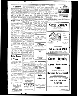 Cattle Dealers Lake Jefferson Hotel