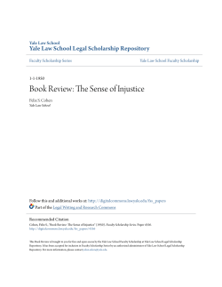 Book Review: The Sense of Injustice
