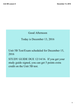 Unit 5B Lesson 6