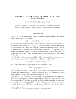 ENUMERATING THE BASINS OF INFINITY OF CUBIC