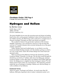 Hydrogen and Helium