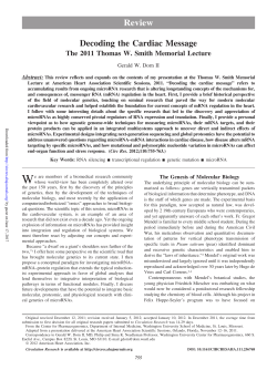 Decoding the Cardiac Message