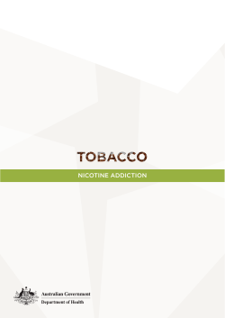 nicotine addiction - Centre of Research Excellence in Mental Health