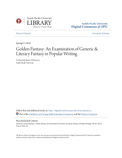 Golden Fantasy - Digital Commons @ SPU