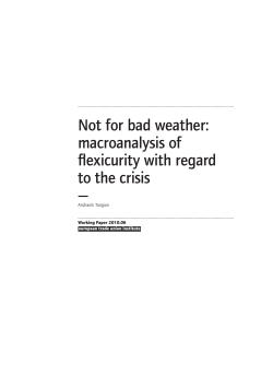 Not for bad weather: macroanalysis of flexicurity with regard to the