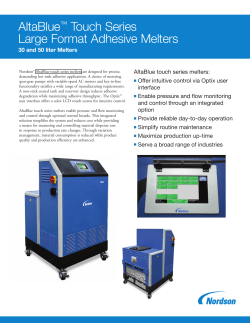 AltaBlue Touch Series Large Format Melters Product