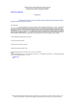 Patrichi_Anca_reading_B2 Reading Test Read Elizabeth`s Speech